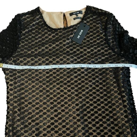 NWT Miss Me Bell Sleeve black dress size medium D - Picture 8 of 8